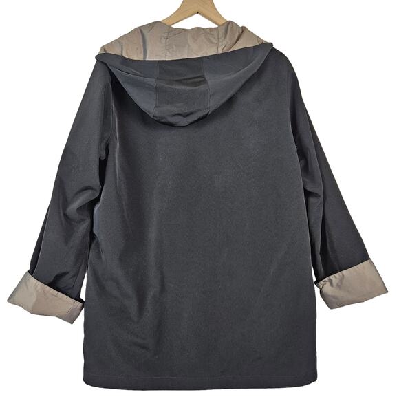 Gallery reversible lightweight jacket, black and metallic bronze, size M - Picture 2 of 6
